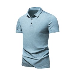 Garment Wash Men’s Polo Shirt